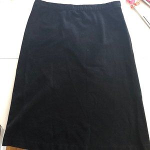 Size 16 Black Gap Corduroy A-Line Midi Skirt